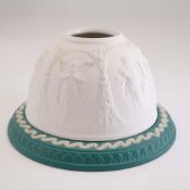 Wedgwood Spruce Green Jasperware Lithophane Fairy Lamp