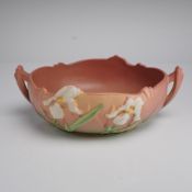 Roseville Pottery Console Bowl, Iris