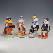 4pc Kevin Francis Looney Tunes Toby Jug Collection