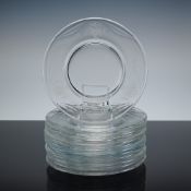 Fostoria Glass Company, June Pattern, Set of 8 Luncheon Plates