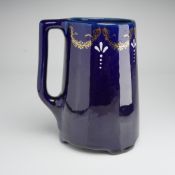 Rare Early Roseville Pottery Jug with Sprayed Gold Accents