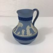 Wedgwood Tri-Color Light Blue Jasperware Pitcher