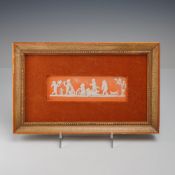 Wedgwood Victoria Ware Vesuvius Red Jasperware Plaque