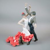 Lladro Porcelain Sculpture, Flamenco Dancers 01009333