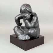 Antonio Ramos for Lladro, Daydreaming (Nina Pensativa) Limited Edition Gres Porcelain Sculpture, No.