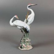 Lladro Porcelain Figurine with Original Box, Courting Cranes 01001611