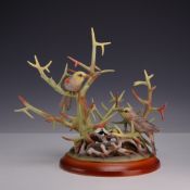 Limited Edition Boehm Porcelain Sculpture, Verdins