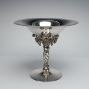 Sterling Silver Grape Compote Attributed to Georg Jensen