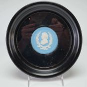 Wedgwood Framed Blue Jasperware Josiah Wedgwood Portrait