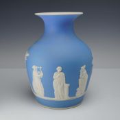 Wedgwood Light Blue Jasperware Muse Vase