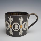 Wedgwood Limited Edition Black Basalt and Jasperware Tri-Color Commemorative Mug