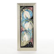 Framed Moorcroft Pottery by Vicky Lovatt Snowdrops Plaque