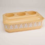 Wedgwood Yellow Jasperware Cane Ware Octagonal Inkstand