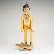 Boehm Porcelain The World of Children Figurine, American Indian Child 20335