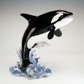 Boehm Porcelain Figurine, Killer Whale Orcinus Orca 10085