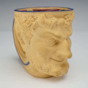 Turner and Co Staffordshire Caneware Bacchus Satyr Figural Mug