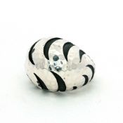 John Hardy Sterling Silver Palu Macan Tiger Stripe Domed Ring
