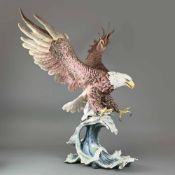 Boehm Porcelain Sculpture, American Bald Eagle From Sea to Shining Sea 40397