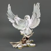 Boehm Porcelain Sculpture, Snowy Owl 10177