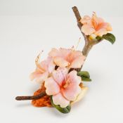 Boehm Bone Porcelain Sculpture, Pink Azalea 25074