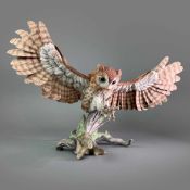 Boehm Porcelain Sculpture, Screech Owl 40132