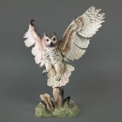 Boehm Porcelain Figurine, Great Horned Owl 10193