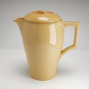 Wedgwood Bourn-Vita Art Deco Tan Glazed Pitcher and Lid
