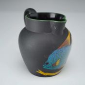 Wedgwood Miniature Black Basalt Jasperware Bermuda Pitcher