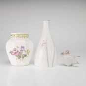 Three Royal Doulton Camila and Willow Vases and a Lladro Ornament