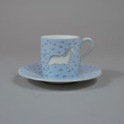 Wedgwood Bone China Demitasse Cup and Saucer Set, Pony Pattern