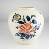 Wedgwood Robert Pattern Polychrome Floral Earthenware Globular Vase