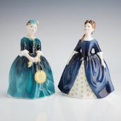 2pc Royal Doulton Figurines, Cherie HN2341 and Debbie HN2385