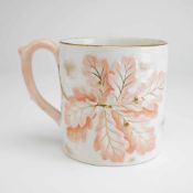 Wedgwood Whiteware Relief-Molded Oak Leaf and Acorns Mug