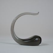 Wedgwood Mid-Century Modern Smoke Glass Sculpture