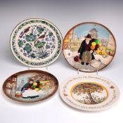 4pc Royal Doulton Decorative Earthenware Plates Including The Balloon Man and Old Balloon Seller