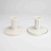 2pc Keith Murray for Wedgwood Ceramic Candle Holders