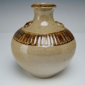 Vernon Owens for Jugtown Ware Signed Salt-Glazed Stoneware Vase