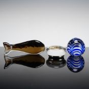 Trio of Art Glass Paperweights