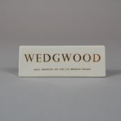 Wedgwood Ceramic Retail Dealer Advertising Plaque