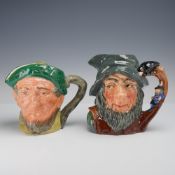 2pc Royal Doulton Character Jugs, Auld Mac D5823 and Rip Van Winkle D6438
