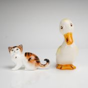 2pc Beswick and Royal Doulton Ceramic Animal Figurines
