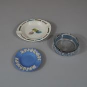 3pc Ashtrays Including Two Wedgwood Examples and One Caesars Palace Glass Piece