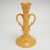 Wedgwood Edme Pattern Yellow Glazed Earthenware Candlestick