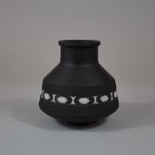 Wedgwood Black and White Jasperware Vase