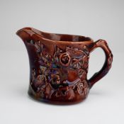 Wedgwood Relief-Molded Earthenware Creamer with Treacle Glaze