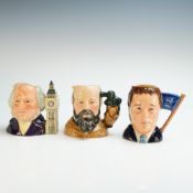 Three Royal Doulton Character Jugs - D6921, 6656 & 7000
