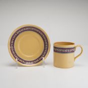 2pc Wedgwood Earthenware Cup and Saucer Set Pieces, Pattern A 7615