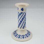 Wedgwood Blue Jasperware Candlestick