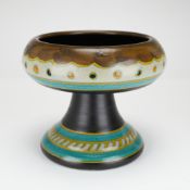 Dutch Gouda Art Deco Matte Glazed Earthenware Irene Compote