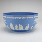 Wedgwood Jasperware Pale Blue Round Sacrifice Bowl